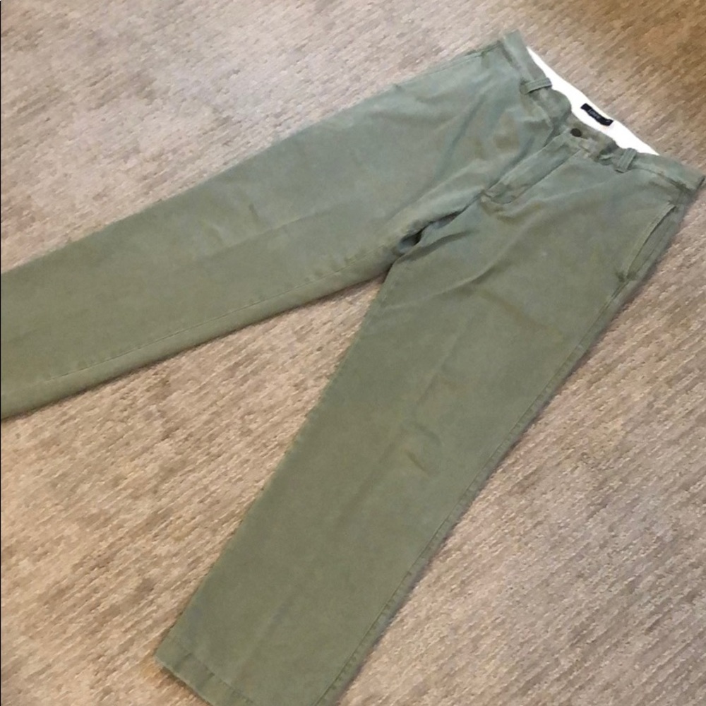 J Crew Chinos. Olive Drab. 33x32